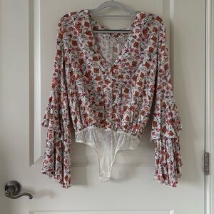 Free People She’s Dainty Floral Bodysuit